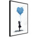 Wall Poster Blue Heart - Banksy-Inspired Balloon Mural 151766 additionalThumb 4