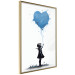 Wall Poster Blue Heart - Banksy-Inspired Balloon Mural 151766 additionalThumb 5
