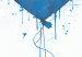 Wall Poster Blue Heart - Banksy-Inspired Balloon Mural 151766 additionalThumb 3