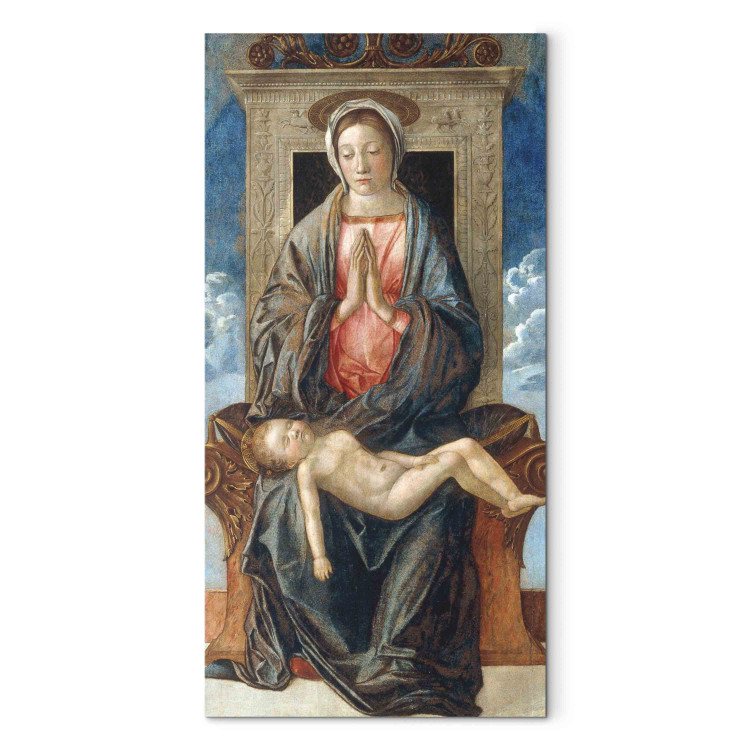 Art Reproduction Enthroned Madonna, worshipping the sleeoing Child 157066