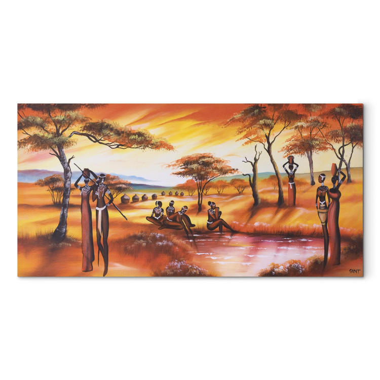 Canvas Print African women by the water 49266