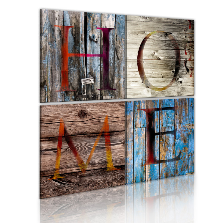 Canvas Art Print Wooden home 55666 additionalImage 2