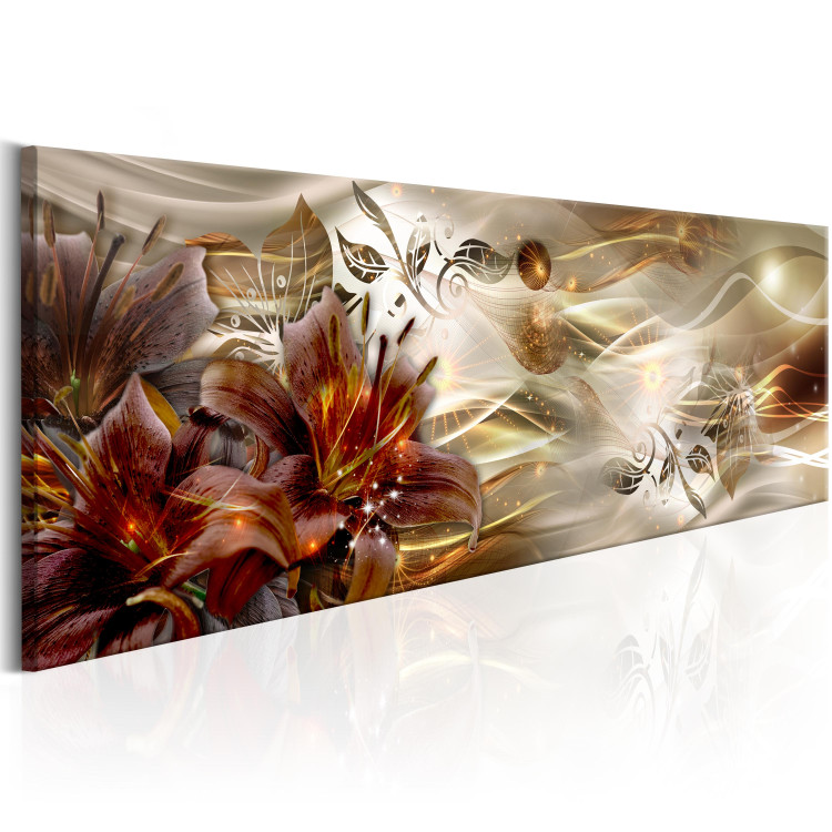 Canvas Print Constellation of Glow (1-piece) - Abstraction with Plant Ornaments 92966 additionalImage 2