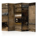 Room Divider Metallic Covenant II - abstract brown artistic texture 95366