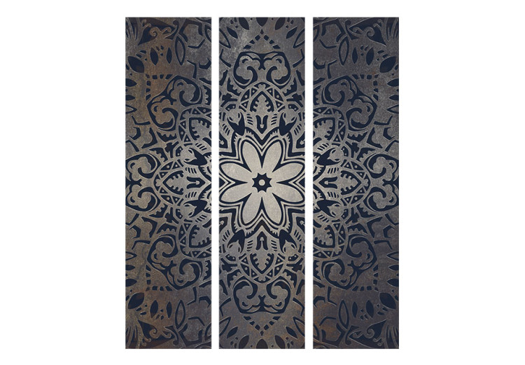 Folding Screen Iron Flowers - oriental mandala on a background of Zen-style ornaments 95466 additionalImage 3