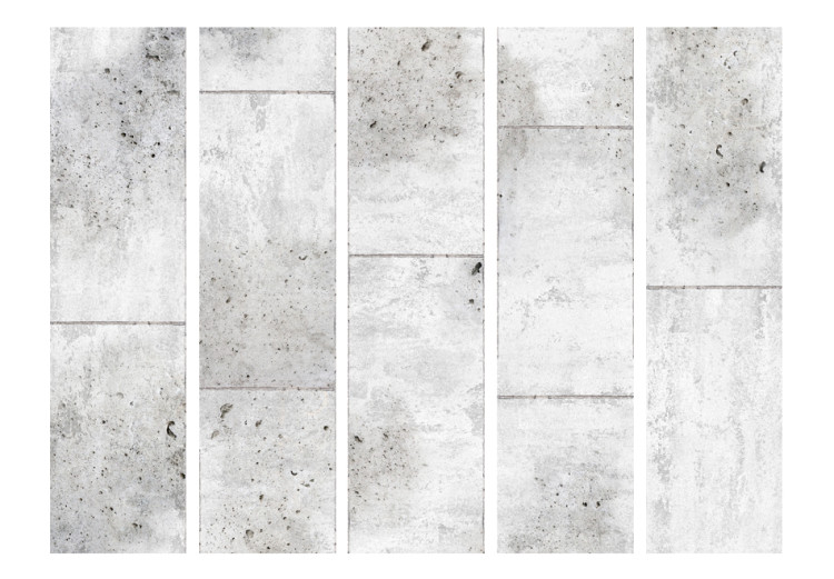 Room Separator Concretum Murum II - texture imitating urban gray concrete stairs 95666 additionalImage 3