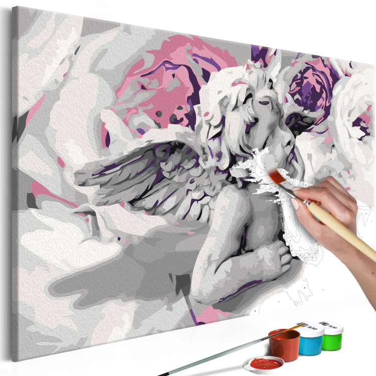 Paint by Number Kit Angel (Flowers In The Background) 107176 additionalImage 3