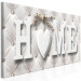 Canvas Quilted Home (1-part) Narrow - English Inscription in Vintage Style 108076 additionalThumb 2