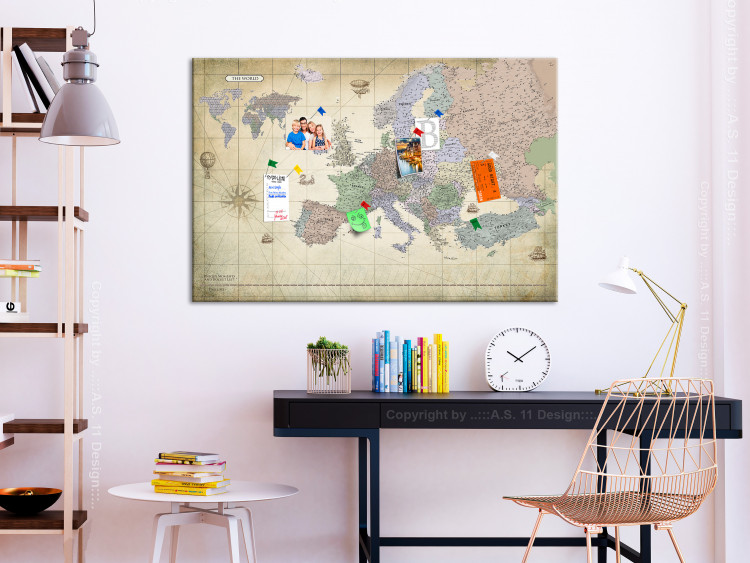 Cork Pinboard Map of Europe (1 Part) Wide [Cork Map] 114076 additionalImage 4