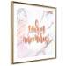 Wall Poster Warm memories (Square) - Orange text on a marble background 114376 additionalThumb 10