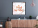 Wall Poster Warm memories (Square) - Orange text on a marble background 114376 additionalThumb 13