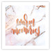 Wall Poster Warm memories (Square) - Orange text on a marble background 114376 additionalThumb 18