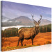 Canvas Print Mountain Stag (1-part) - Animal Amid Sky and Forest Landscape 117276 additionalThumb 2