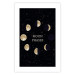 Poster Lunar Cycle - composition with moon phases and English texts 117776 additionalThumb 25