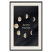 Poster Lunar Cycle - composition with moon phases and English texts 117776 additionalThumb 18
