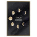 Poster Lunar Cycle - composition with moon phases and English texts 117776 additionalThumb 16