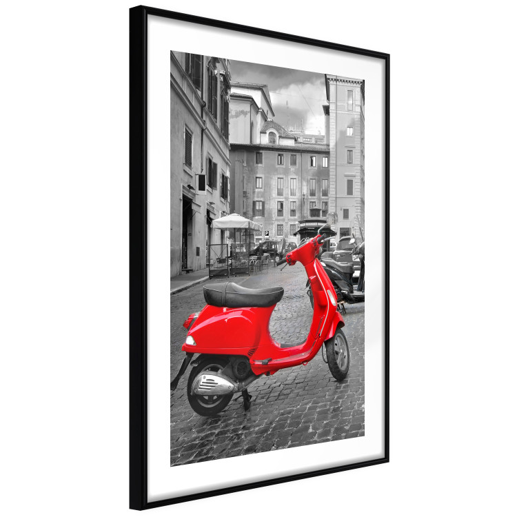 Poster My Dream - red scooter and black-and-white architecture of Italy 118576 additionalImage 11