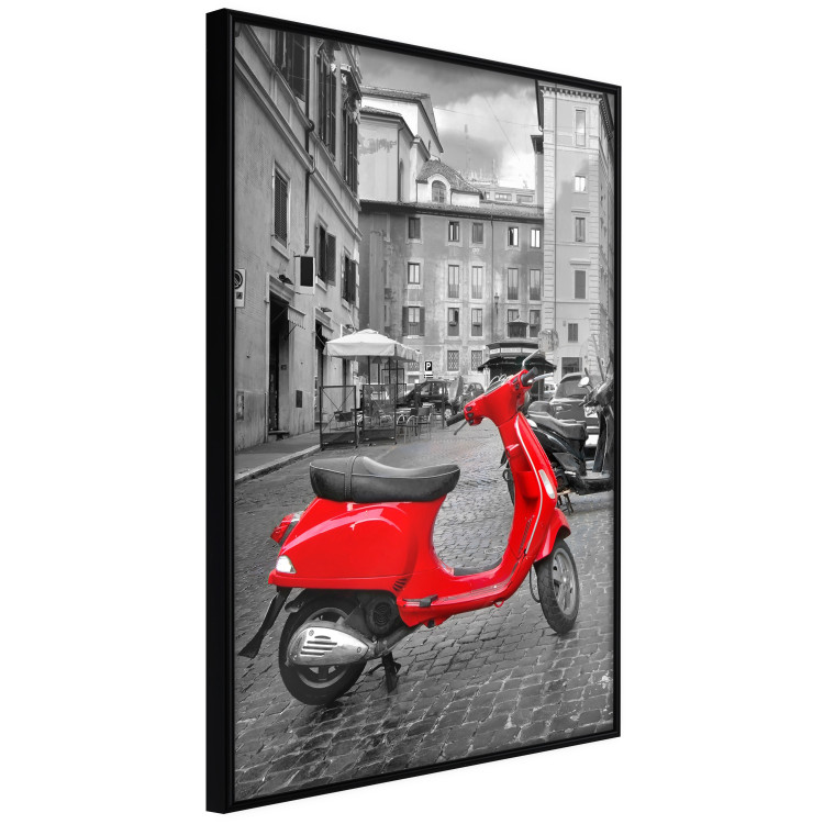 Poster My Dream - red scooter and black-and-white architecture of Italy 118576 additionalImage 12