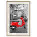 Poster My Dream - red scooter and black-and-white architecture of Italy 118576 additionalThumb 19