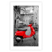 Poster My Dream - red scooter and black-and-white architecture of Italy 118576 additionalThumb 25