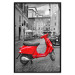 Poster My Dream - red scooter and black-and-white architecture of Italy 118576 additionalThumb 18