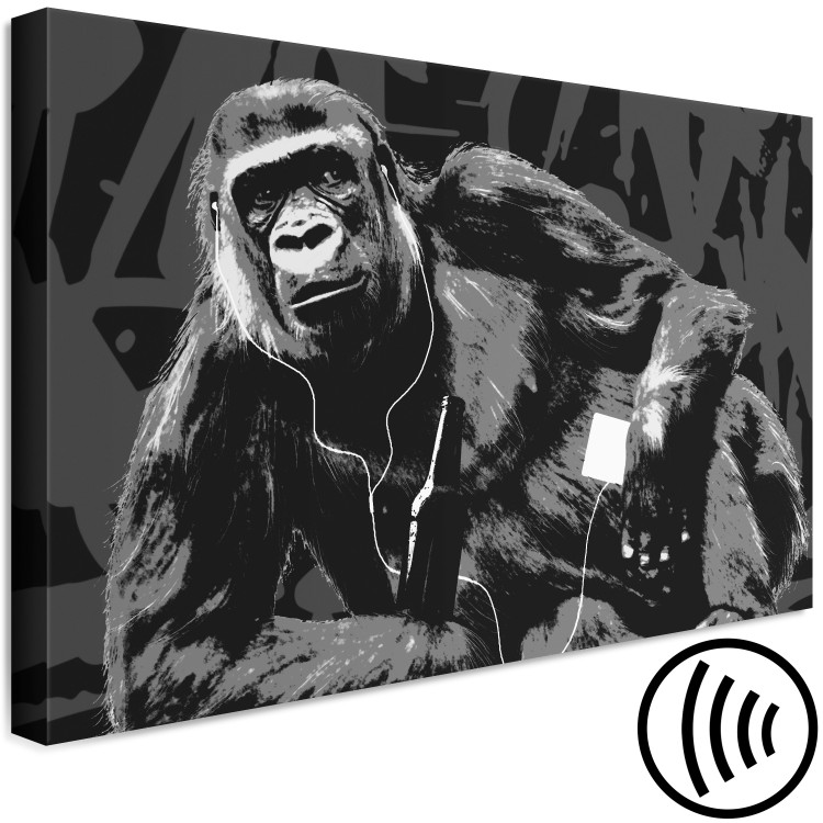 Canvas Print Favorite Podcast - Monkey illustration in pop art and graffiti style 122376 additionalImage 6