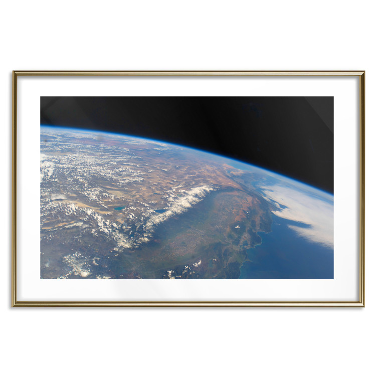 Wall Poster Power of Earth - planet Earth landscape against cloud backdrop over continents 123176 additionalImage 14