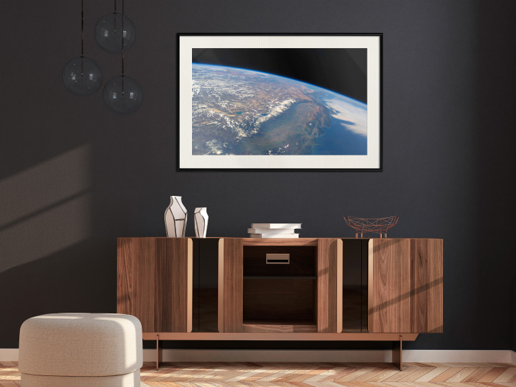 Wall Poster Power of Earth - planet Earth landscape against cloud backdrop over continents 123176 additionalImage 22