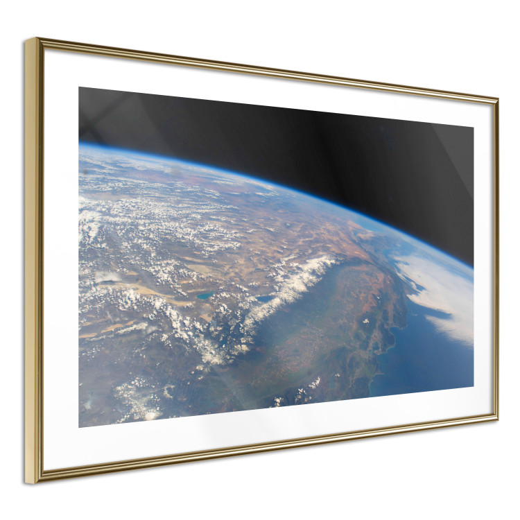 Wall Poster Power of Earth - planet Earth landscape against cloud backdrop over continents 123176 additionalImage 8