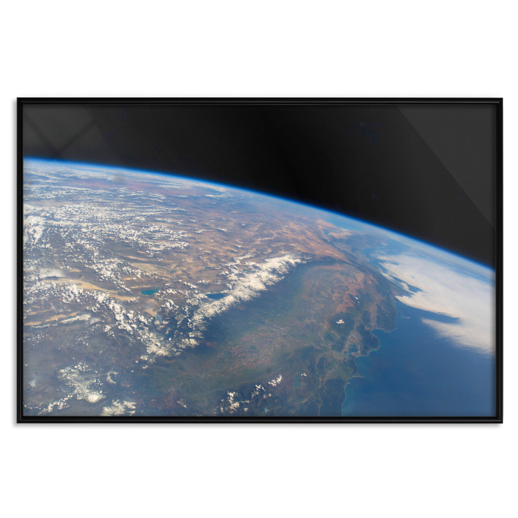 Wall Poster Power of Earth - planet Earth landscape against cloud backdrop over continents 123176 additionalImage 24