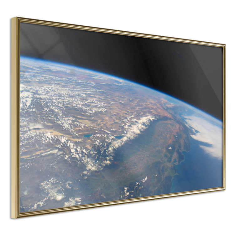 Wall Poster Power of Earth - planet Earth landscape against cloud backdrop over continents 123176 additionalImage 14