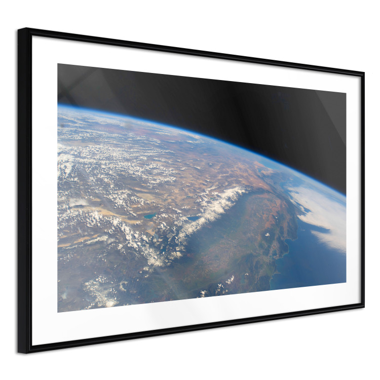 Wall Poster Power of Earth - planet Earth landscape against cloud backdrop over continents 123176 additionalImage 11