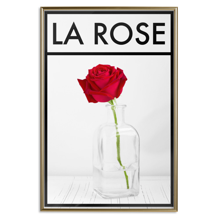 Poster The Rose - English captions and red rose flower in water-filled vase 123576 additionalImage 20