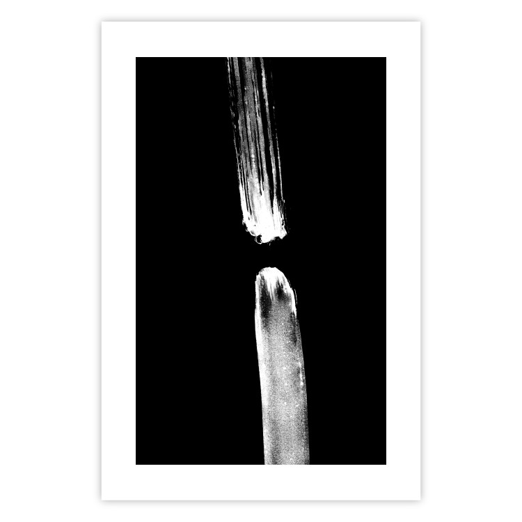 Wall Poster Night Traces - abstract white line on contrasting black background 123676 additionalImage 19
