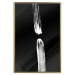 Wall Poster Night Traces - abstract white line on contrasting black background 123676 additionalThumb 16