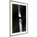 Wall Poster Night Traces - abstract white line on contrasting black background 123676 additionalThumb 6