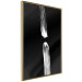 Wall Poster Night Traces - abstract white line on contrasting black background 123676 additionalThumb 12