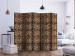 Room Divider Screen Animal Pattern II (5-piece) - pattern imitating a panther's coloring 124076 additionalThumb 2