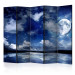 Room Separator Magical Night II (5-piece) - starry sky and clouds over the water 124276