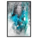 Poster February Morning - gray and blue abstract texture 124476 additionalThumb 16