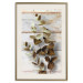 Wall Poster January Dawn - plant with brown leaves on a background of wooden planks 125276 additionalThumb 19