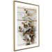 Wall Poster January Dawn - plant with brown leaves on a background of wooden planks 125276 additionalThumb 6