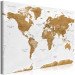 Large canvas print World Map: White Oceans [Large Format] 125476 additionalThumb 2