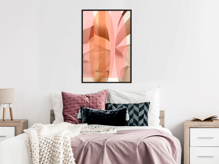 Poster Floral Kaleidoscope - abstract composition of pastel figures 126676 additionalImage 4