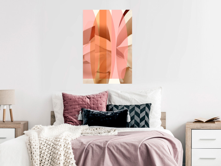 Poster Floral Kaleidoscope - abstract composition of pastel figures 126676 additionalImage 4