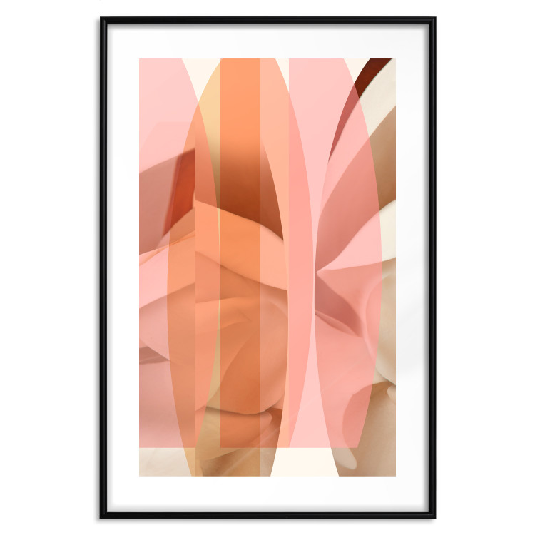 Poster Floral Kaleidoscope - abstract composition of pastel figures 126676 additionalImage 17
