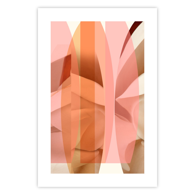 Poster Floral Kaleidoscope - abstract composition of pastel figures 126676 additionalImage 25