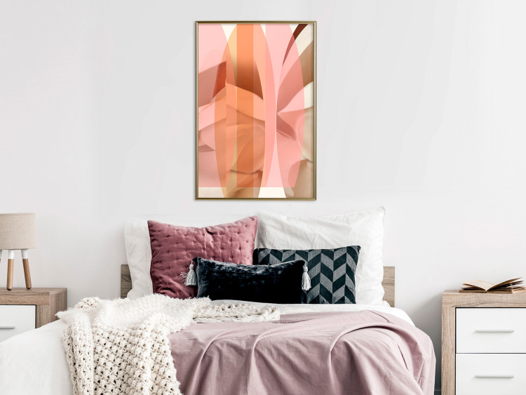 Poster Floral Kaleidoscope - abstract composition of pastel figures 126676 additionalImage 7