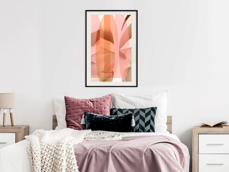 Poster Floral Kaleidoscope - abstract composition of pastel figures 126676 additionalImage 24