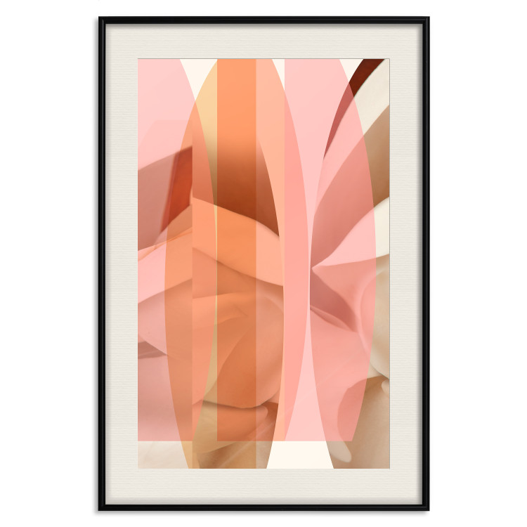Poster Floral Kaleidoscope - abstract composition of pastel figures 126676 additionalImage 19